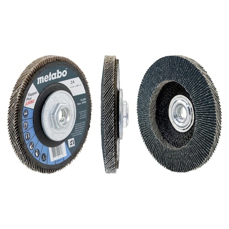 Metabo Flap Disc 4 1/2" Flapper Plus JUMBO 60 5/8"-11 T29 Fiberglass 629426000